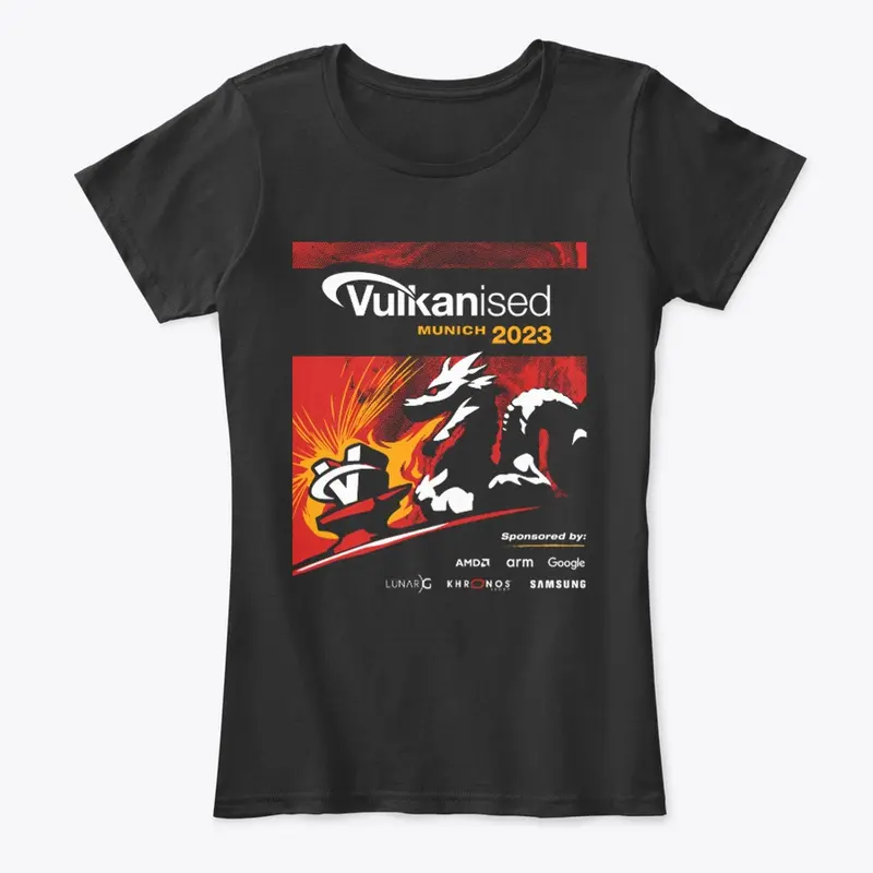 Vulkanised Attendee T-Shirt (Blk) 2023